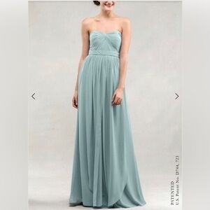 Jenny Yoo Cream Soft Tulle “Aidan” Chiffon Strapless Dress Size 22